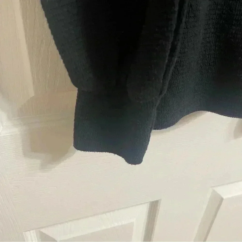 Madewell Pleated Statement-Sleeve Top in Black Size Extra Small - Picture 6 of 12